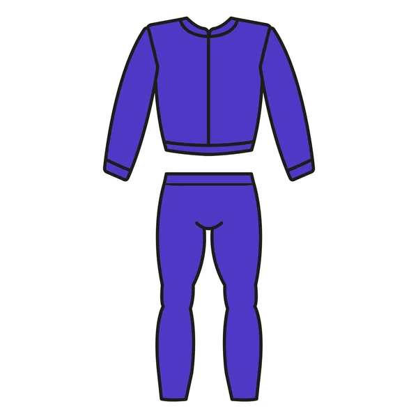 Eşofman vektör. Eşofman simgesi fitness. Mens spor uymak vektör.