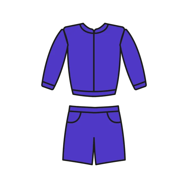 Eşofman vektör. Eşofman simgesi fitness. Mens spor uymak vektör.