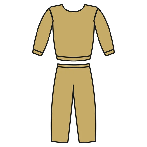 Eşofman vektör. Eşofman simgesi fitness. Mens spor uymak vektör.