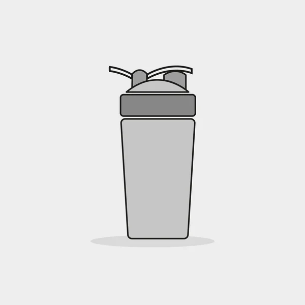 Proteinshaker Symbolvektor. Fitness Shaker Vektor. Sporternährungsschüttler Stockillustration