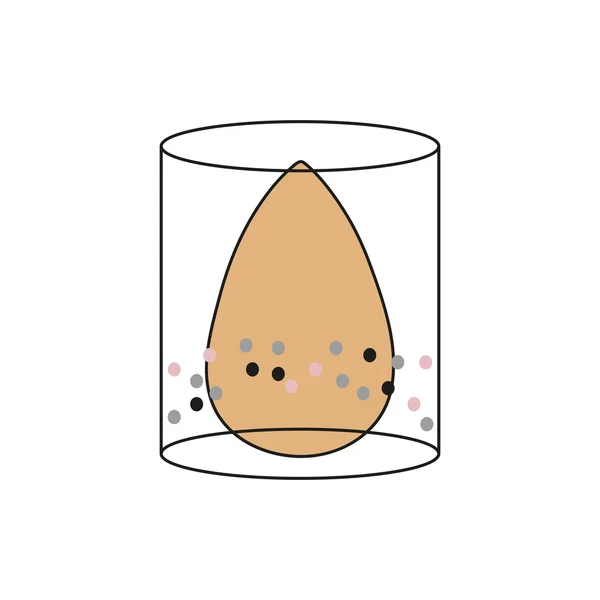 Güzellik blender vektör. Renkli güzellik blender ayarla, Sünger kadar yapmak.