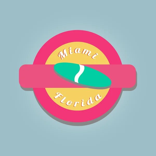 Miami vektör. Miami illüstrasyon. Miami damgası.