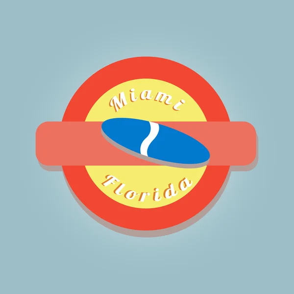 Miami vektör. Miami illüstrasyon. Miami damgası.