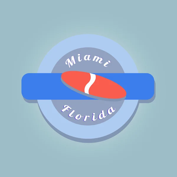 Miami vektör. Miami illüstrasyon. Miami damgası.