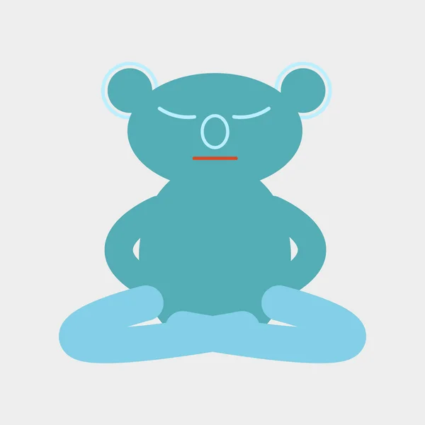 Koala simge izole mavi vektör