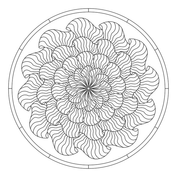 Libro para colorear Mandala — Archivo Imágenes Vectoriales