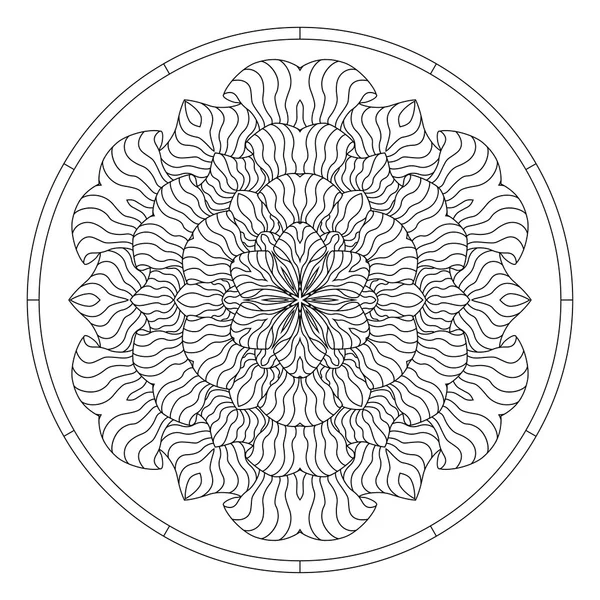 Libro para colorear Mandala — Archivo Imágenes Vectoriales