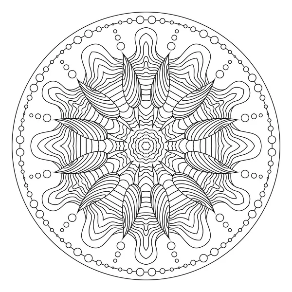 Mandala livro para colorir — Vetor de Stock