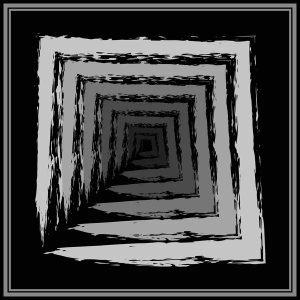 Grunge Cadre carré — Image vectorielle