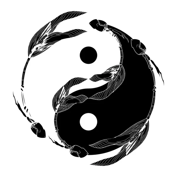 Yin Yang symbol — Stockový vektor