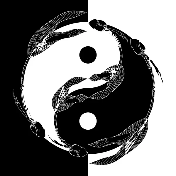 Yin yang symbole — Image vectorielle