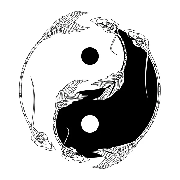 Yin yang symbole — Image vectorielle