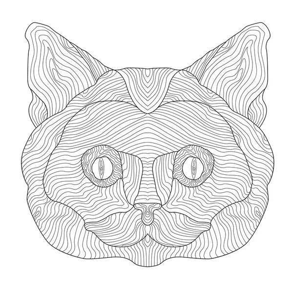 Retrato de gato Ilustraciones de stock libres de derechos