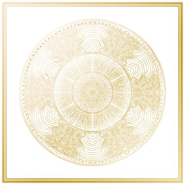 Altın mandala. Lüks mandala.