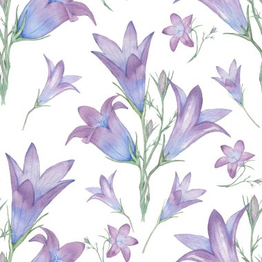 Çan ile sorunsuz çiçek desenli. 