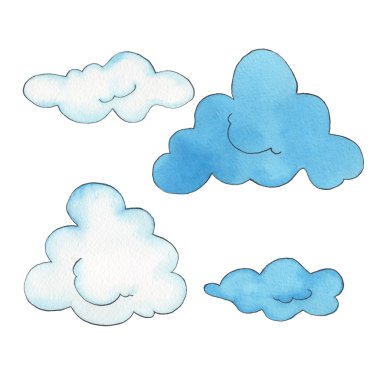 Bulut. Suluboya resim. 