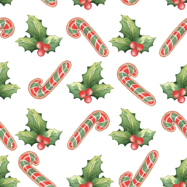 Sulu Boya Noel seamless modeli 2. 