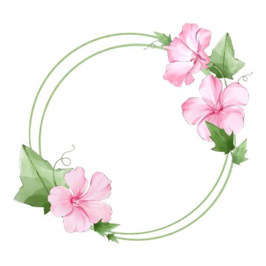 Yuvarlak çerçeve ve taç