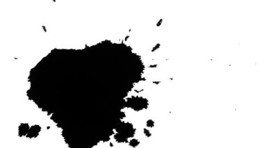 Soyut mürekkep boş tuval üzerine dönüşür