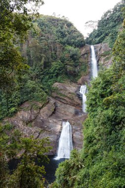 Moray Falls. Sri Lanka. Güzel manzara.