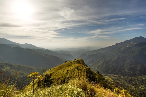 Manzara. Küçük Adam's Peak görünümden. Sri Lanka.