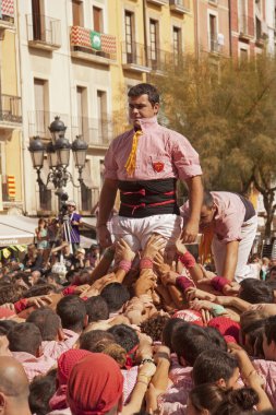 Tarragona, Katalonya, İspanya. 23 Eylül 2015. Tarragona Santa Tecla Festivali. 