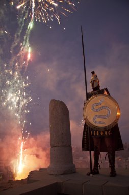 CARTAGENA, SPAIN. 18.September 2015. Festival of Carthaginians and Romans. clipart
