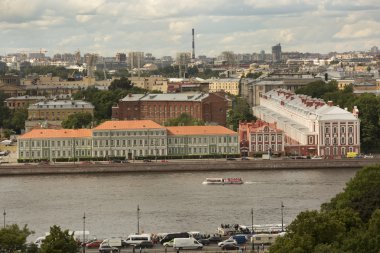 Saint Petersburg Panoraması ile St.Isaac Katedrali.