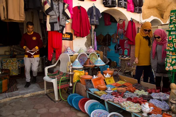 Douz Tunisia Dezembro 2018 Venda Lembranças Mercado Douz Tunísia — Fotografia de Stock