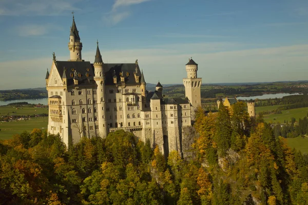 Neuschwanstein Castle Niemcy Października 2019 Zamek Neuschwanstein Bawarii Niemcy — Zdjęcie stockowe