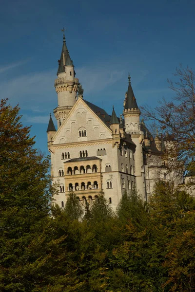 Schloss Neuschwanstein Oktober 2019 Schloss Neuschwanstein Bayern Deutschland — Stockfoto