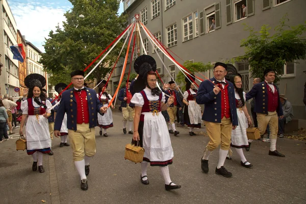 Stuttgart Germany September 2019 Volksfest Stuttgart March City Center — Stock Photo, Image