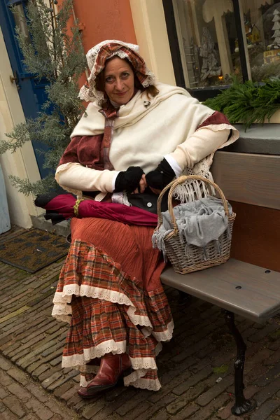 DEVENTER, NEtherlands, 14 ARALIK 2019. Dickens festivali Deventer, Hollanda 'da.