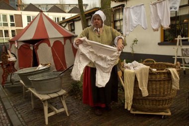 DEVENTER, NEtherlands, 14 ARALIK 2019. Dickens festivali Deventer, Hollanda 'da.
