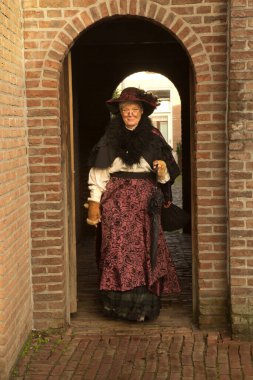 DEVENTER, NEtherlands, 14 ARALIK 2019. Dickens festivali Deventer, Hollanda 'da.