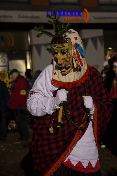 Stuttgart Germania Gennaio 2020 Processione Tradizionale Del Carnevale Mascherato Stoccarda — Foto Stock