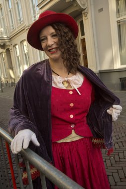 DEVENTER, NEtherlands, 14 ARALIK 2019. Dickens festivali Deventer, Hollanda 'da.