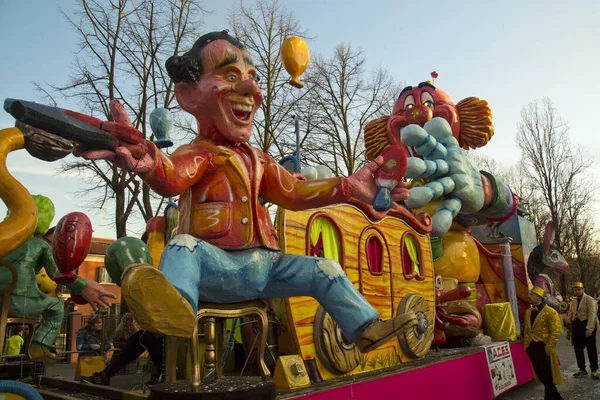 Italia Venecia Febrero 2020 Procesión Tradicional Carnaval Venecia Italia — Foto de Stock