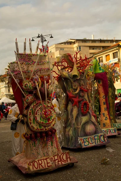 Viareggio Italien Februar 2020 Traditioneller Karnevalsumzug Viareggio Italien — Stockfoto