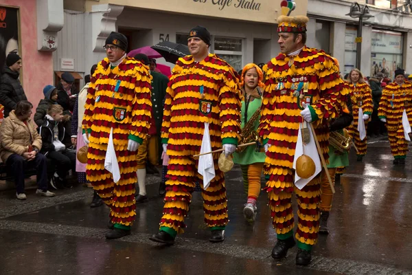 Stuttgart Germania Gennaio 2020 Processione Tradizionale Del Carnevale Mascherato Stoccarda — Foto Stock