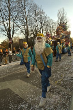 İtalya, Venedik, 22 Şubat 2020 'de. Venedik, İtalya 'da geleneksel karnaval alları.   
