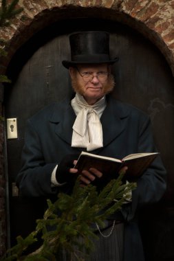 DEVENTER, NEtherlands, 15 ARALIK 2019. Dickens festivali Deventer, Hollanda 'da.