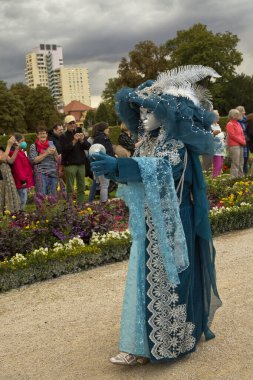 LUDWIGSBURG, Almanya, 09 Eylül 2022. Ludwigsburg, Almanya 'daki Venedik Karnavalı.