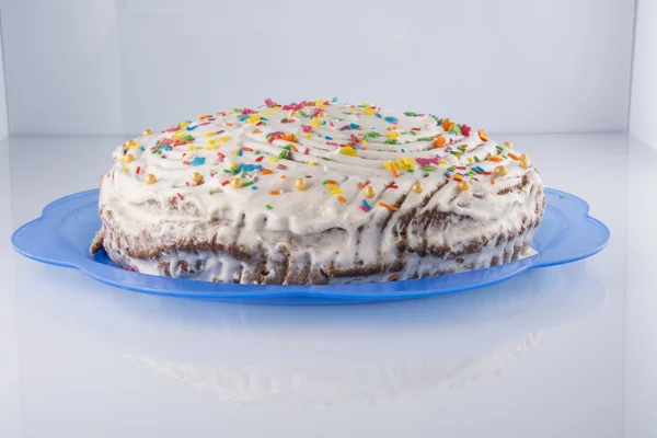 Lahodný dort s kondenzovaným mlékem — Stock fotografie