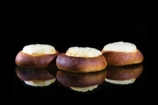 코 티 지 치즈와 치즈 케이크 — 스톡 사진