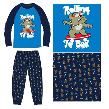 Kaykaylı sevimli çizgi film ayısı.