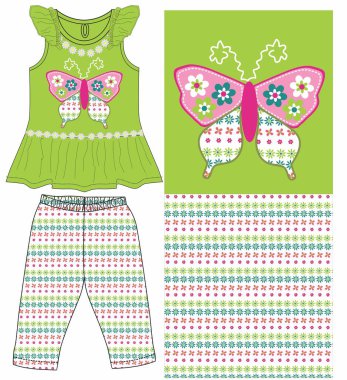 Güzel moda kızlarının vektör çizimi