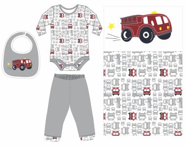 Erkekler için bebek kıyafetleri.