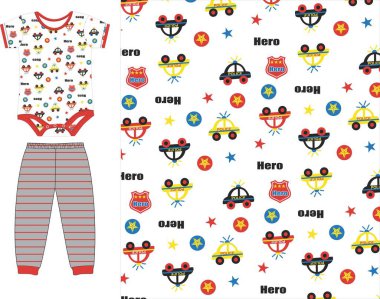 Kız ve erkek arasında kusursuz bir düzen var. vektör