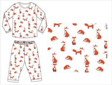 Çocuklar için çocuk kıyafetleri seti.